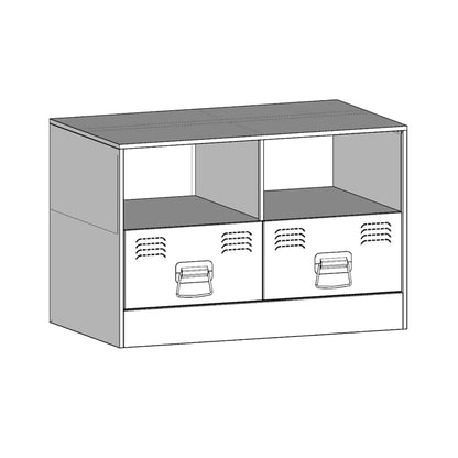 TV Cabinet Pink 67x39x44 cm Steel