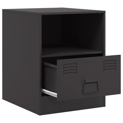 Bedside Cabinet | Set of 2 | Black | Cold-rolled steel | Medium