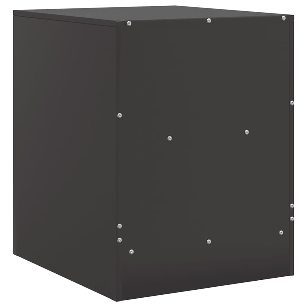 Bedside Cabinet | Set of 2 | Black | Cold-rolled steel | Medium