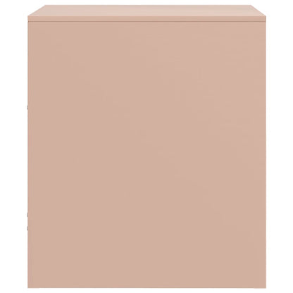 Bedside Cabinet Pink 34.5x39x44 cm Steel