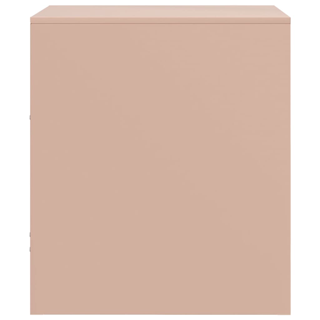 Bedside Cabinet | Set of 2 | Pink | Cold-rolled steel | 34.5 x 39 x 44 cm
