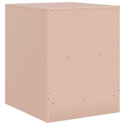 Bedside Cabinet | Set of 2 | Pink | Cold-rolled steel | 34.5 x 39 x 44 cm