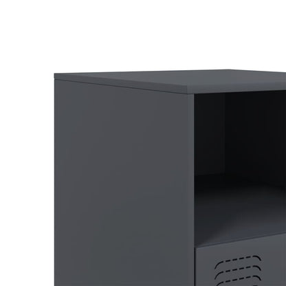 Bedside Cabinet | Set of 2 | Anthracite | Cold-rolled steel