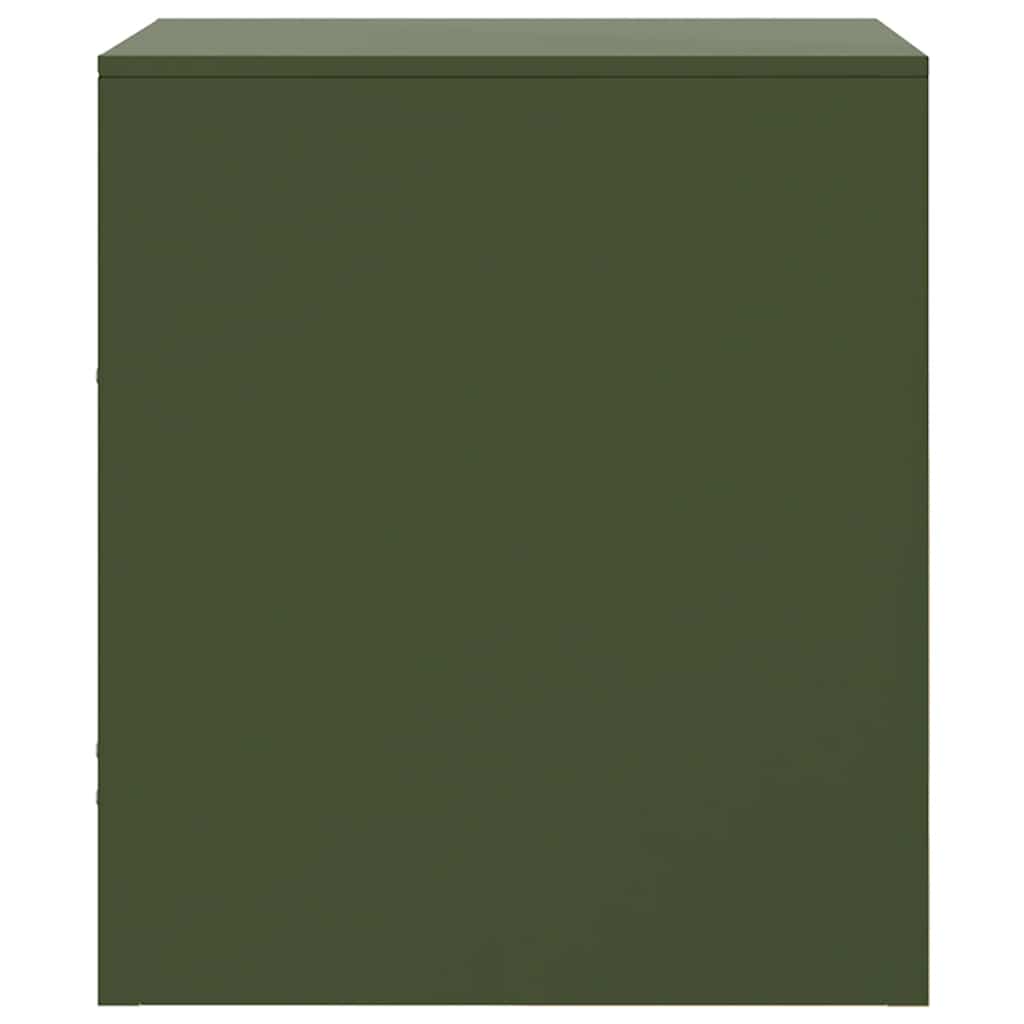 Bedside Cabinet | Set of 2 | Olive Green | Cold-rolled steel | Medium