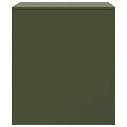Bedside Cabinet | Set of 2 | Olive Green | Cold-rolled steel | Medium