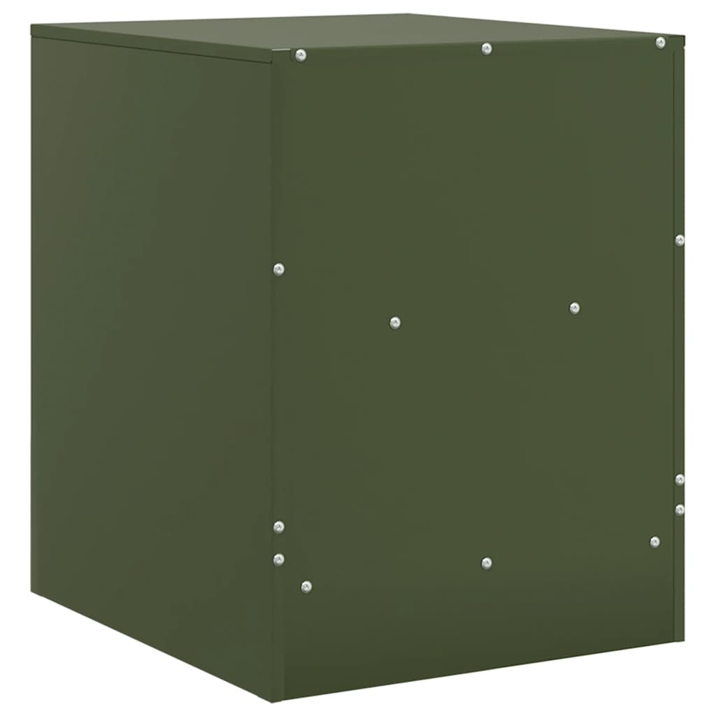 Bedside Cabinet | Set of 2 | Olive Green | Cold-rolled steel | Medium