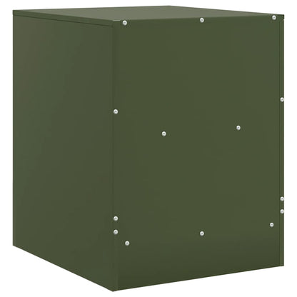 Bedside Cabinet | Set of 2 | Olive Green | Cold-rolled steel | Medium