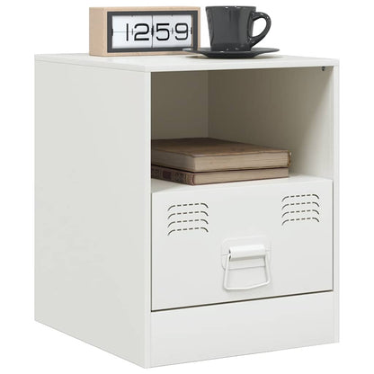 Bedside Cabinet | Set of 2 | White | Cold-rolled steel | Bedside Cabinet