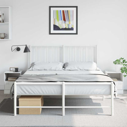 Bedside Cabinet | Set of 2 | White | Cold-rolled steel | Bedside Cabinet