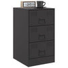 Bedside Cabinet Black 34.5x39x62 cm Steel