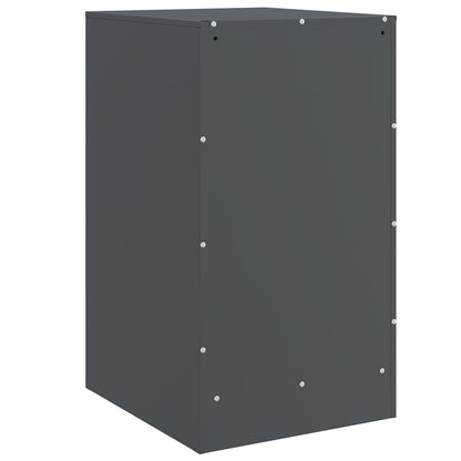 Bedside Cabinets 2 pcs Anthracite 34.5x39x62 cm Steel
