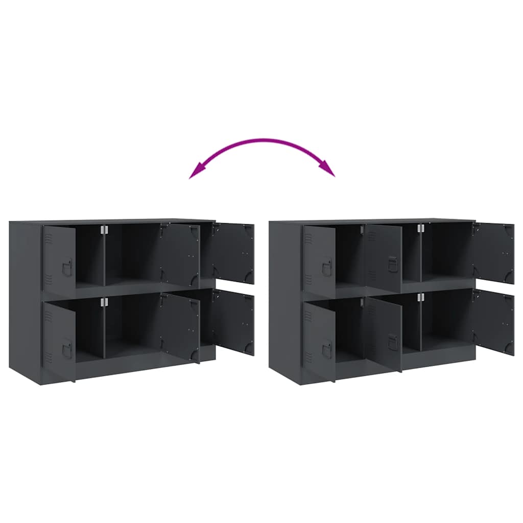 Sideboard Anthracite 99x39x73 cm Steel