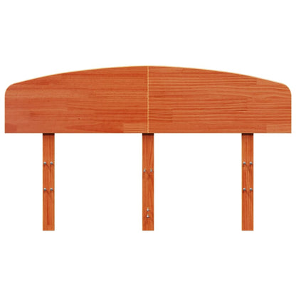 Headboard Wax Brown 135 cm Solid Wood Pine