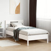Bed Frame without Mattress White 90x200 cm Solid Wood Pine