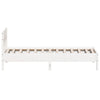 Bed Frame without Mattress White 90x200 cm Solid Wood Pine
