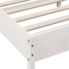 Bed Frame without Mattress White 90x200 cm Solid Wood Pine