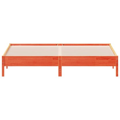 Bed Frame | Wax brown | Solid pine wood | Super King | Durable