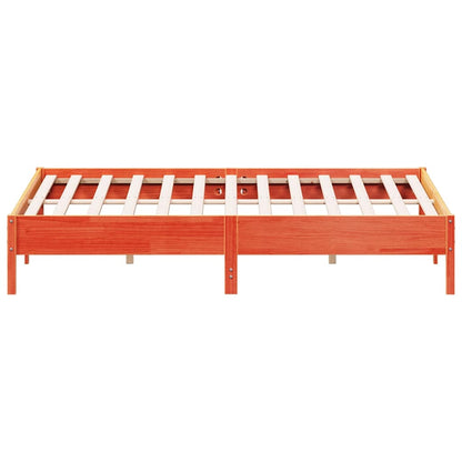 Bed Frame | Wax brown | Solid pine wood | Super King | Durable