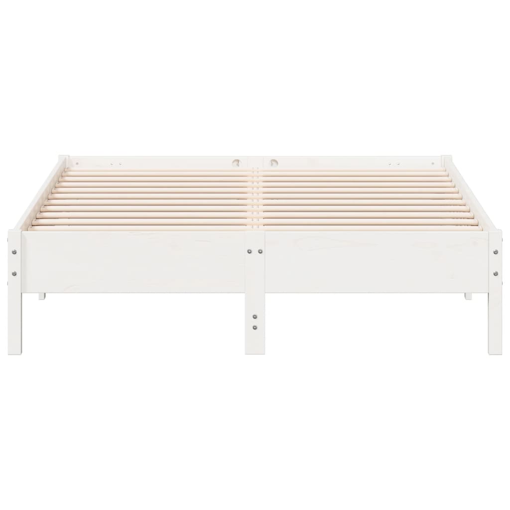 Bed Frame | White | Solid Pine Wood | King Size | Stylish | Bed Frame