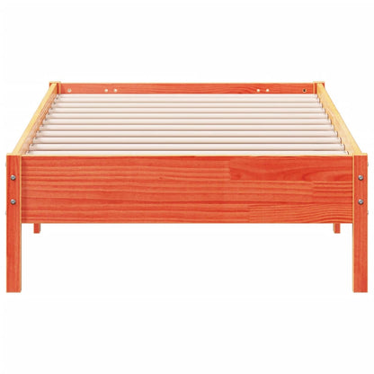Bed Frame | Wax brown | Solid pine wood | Single | Durable | Bed Frame