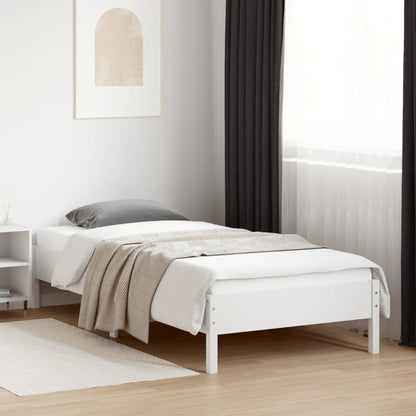Bed Frame | White | Solid pine wood, Plywood | 90x200 cm | Durable