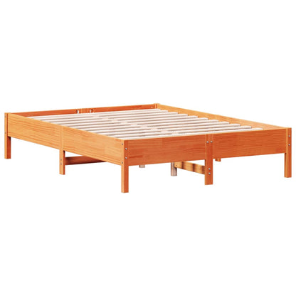 Bed Frame | Wax Brown | Solid Pine Wood | Double | Heavy Weight Endurance