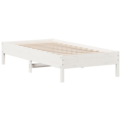 Bed Frame | White | Solid pine wood | Single | Modern | Bed Frame