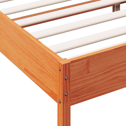 Bed Frame | Wax brown | Solid pine wood, Plywood slats | Single | Durable