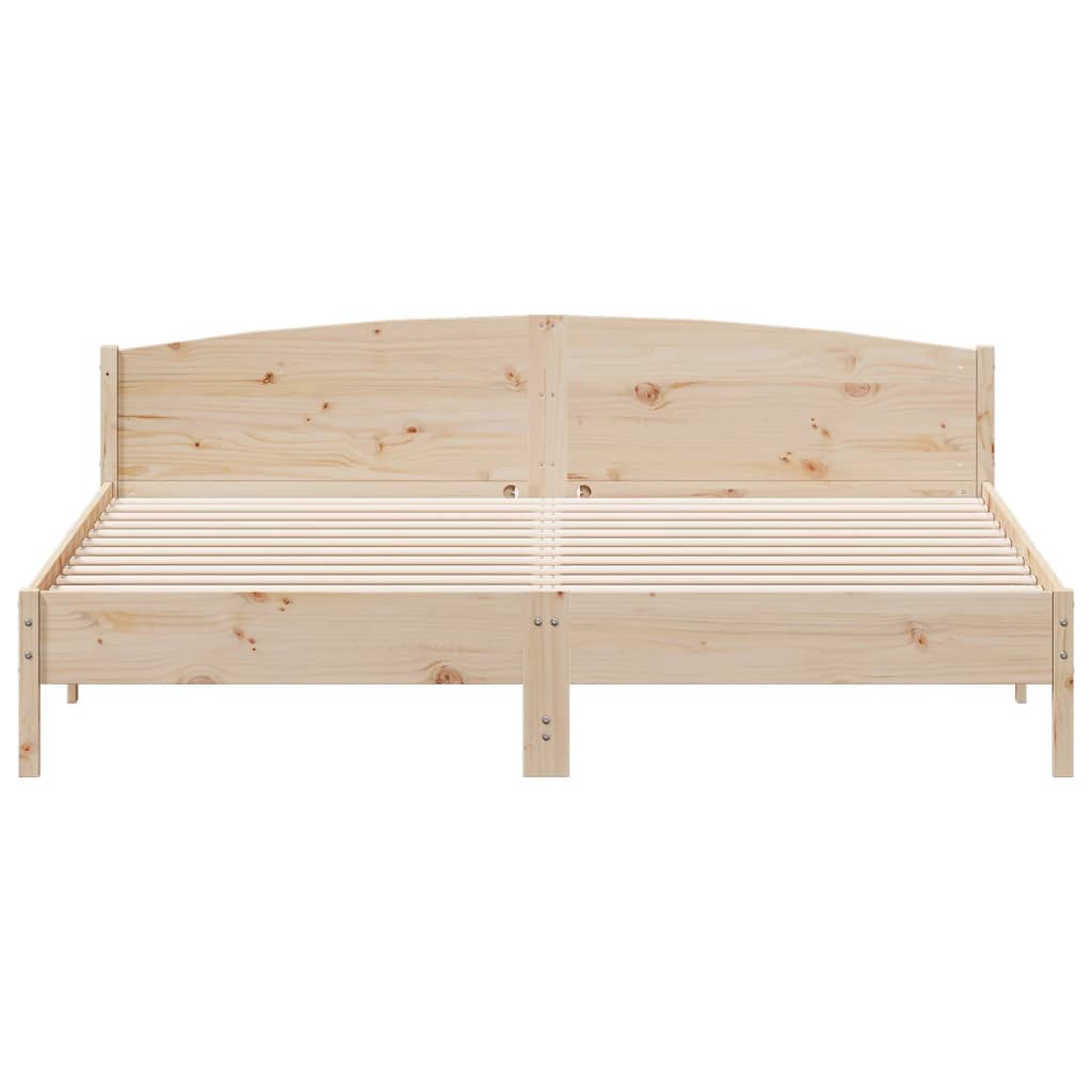 Bed Frame | Natural Wood | Solid Pine wood | Super King | Bed Frame