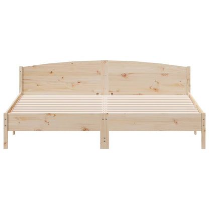 Bed Frame | Natural Wood | Solid Pine wood | Super King | Bed Frame