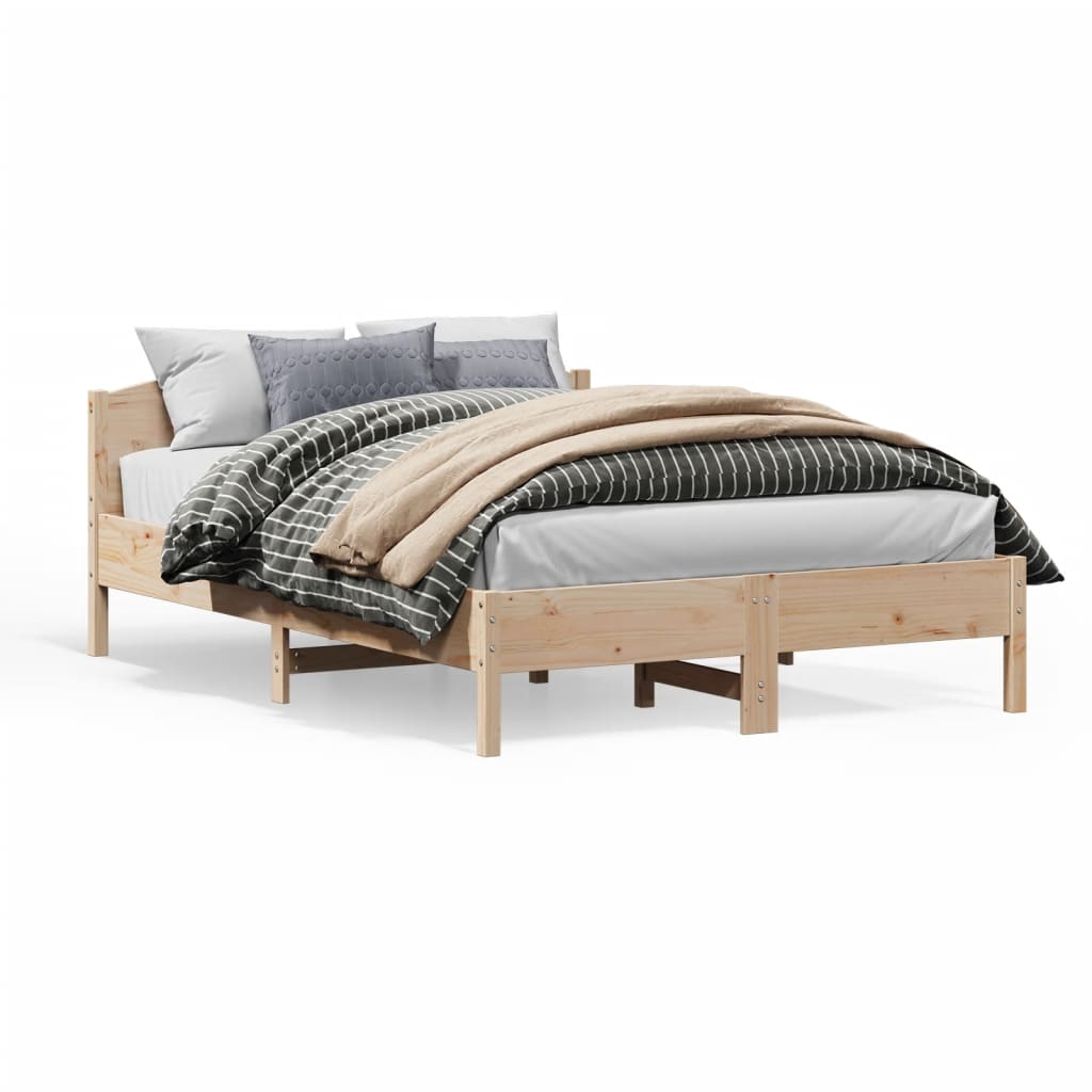 Bed Frame | Natural wood | Solid pine wood, Plywood | 160x200 cm