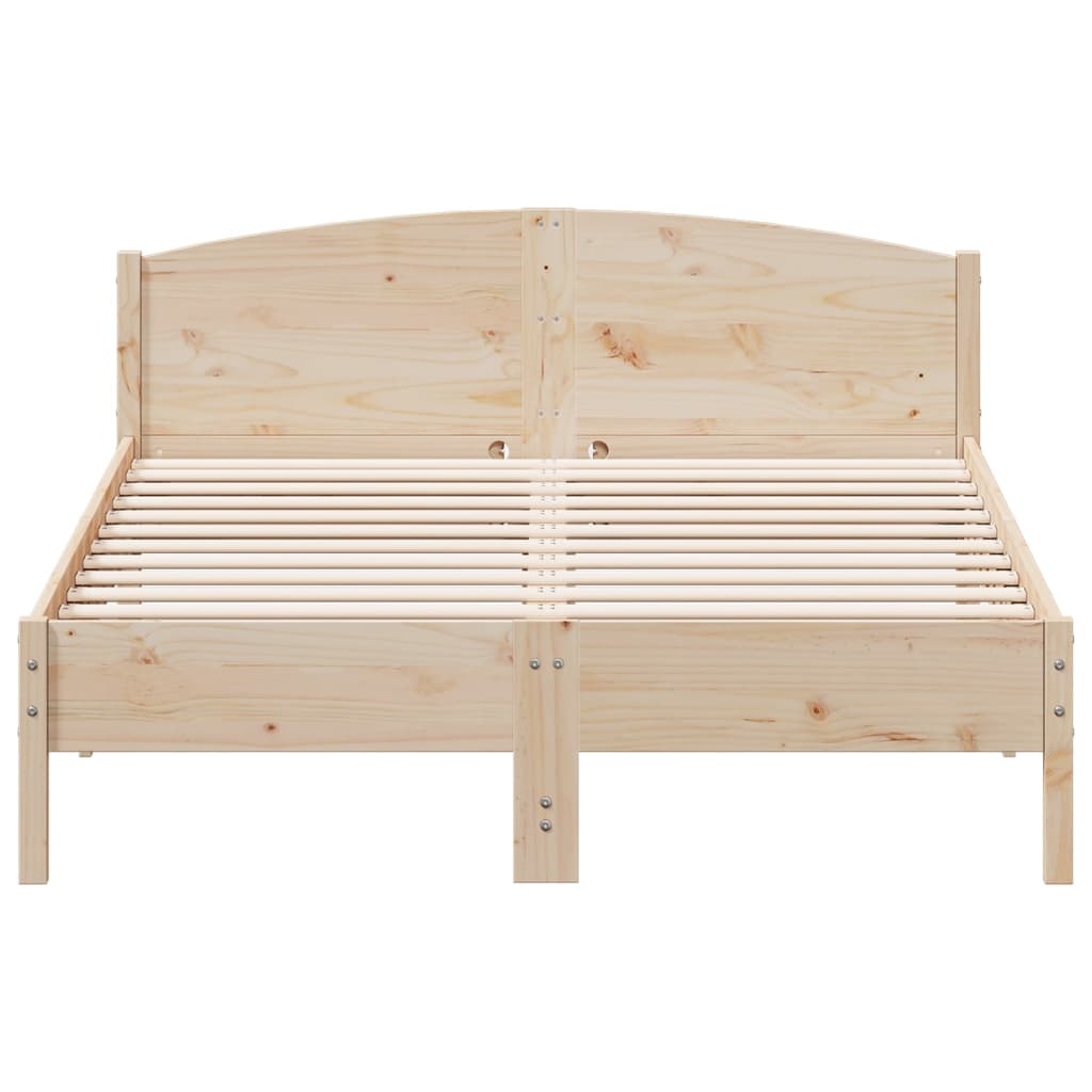 Bed Frame | Natural wood | Solid pine wood, Plywood | 160x200 cm