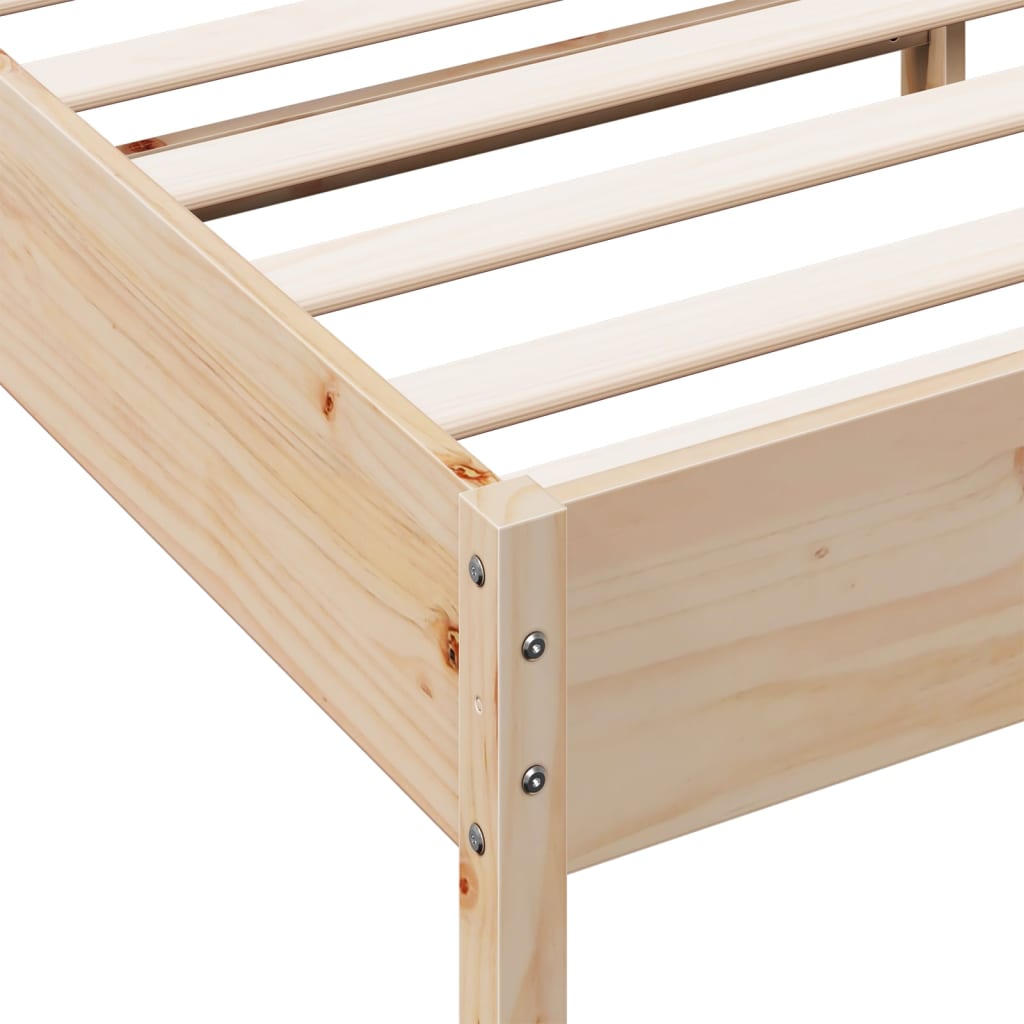 Bed Frame | Natural wood | Solid pine wood, Plywood | 160x200 cm