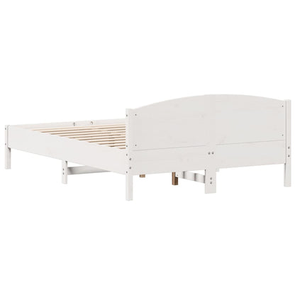 Bed Frame | White | Solid pine wood, Plywood | Double | Bed Frame