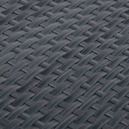 Balcony Screen Anthracite 300x80 cm Poly Rattan