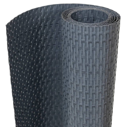 Balcony Screen Anthracite 300x90 cm Poly Rattan