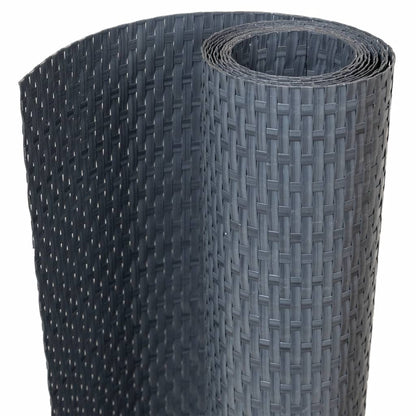 Balcony Screen Anthracite 400x90 cm Poly Rattan