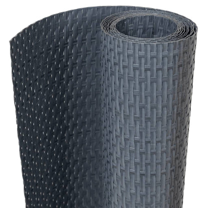 Balcony Screen Anthracite 500x80 cm Poly Rattan