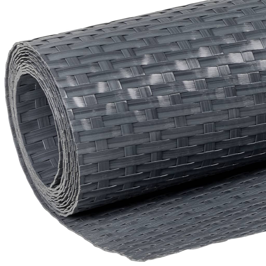 Balcony Screen Anthracite 600x100 cm Poly Rattan