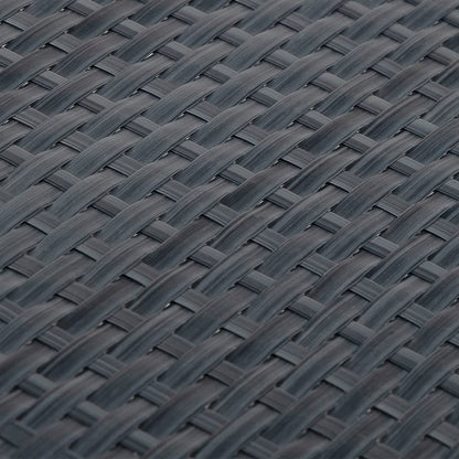 Balcony Screen Anthracite 1000x80 cm Poly Rattan