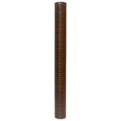 Balcony Screen Brown and Black 300x90 cm Poly Rattan