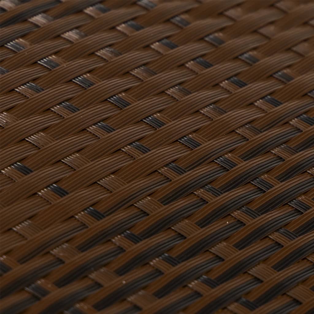 Balcony Screen Brown and Black 300x90 cm Poly Rattan