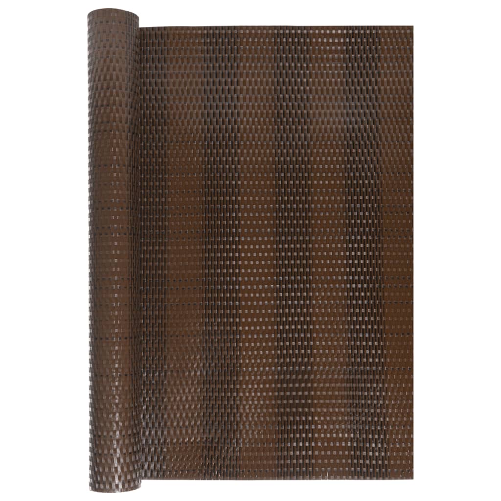 Balcony Screen Brown and Black 400x80 cm Poly Rattan