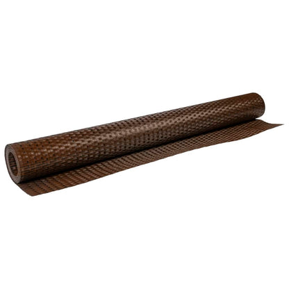 Balcony Screen Brown and Black 400x90 cm Poly Rattan