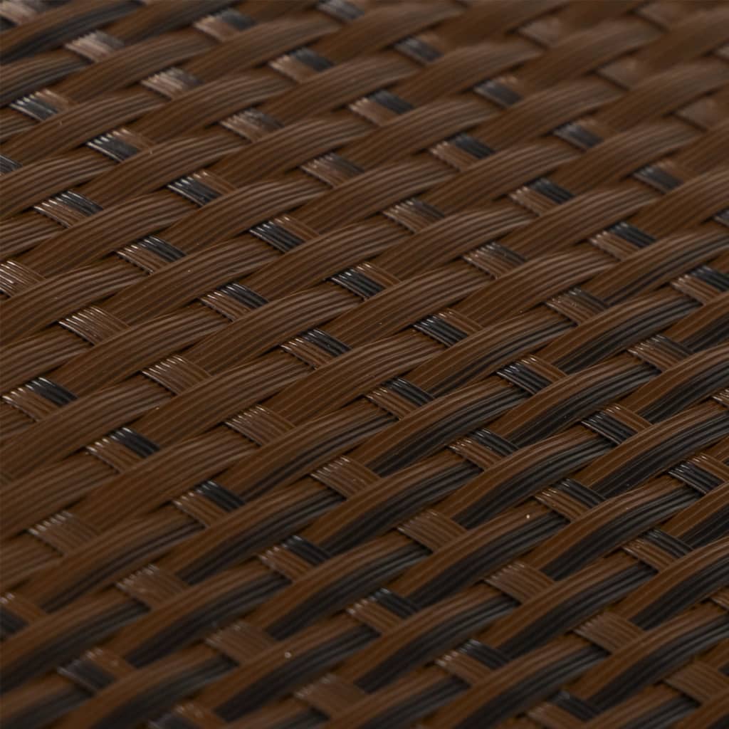 Balcony Screen Brown and Black 400x90 cm Poly Rattan
