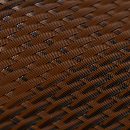 Balcony Screen Brown and Black 400x90 cm Poly Rattan