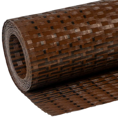 Balcony Screen Brown and Black 400x90 cm Poly Rattan