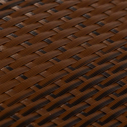 Balcony Screen Brown and Black 500x100 cm Poly Rattan