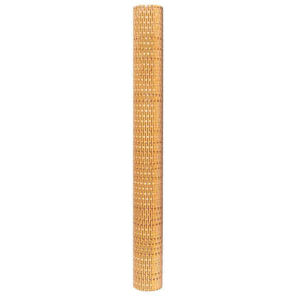 Balcony Screen Light Brown 300x80 cm Poly Rattan