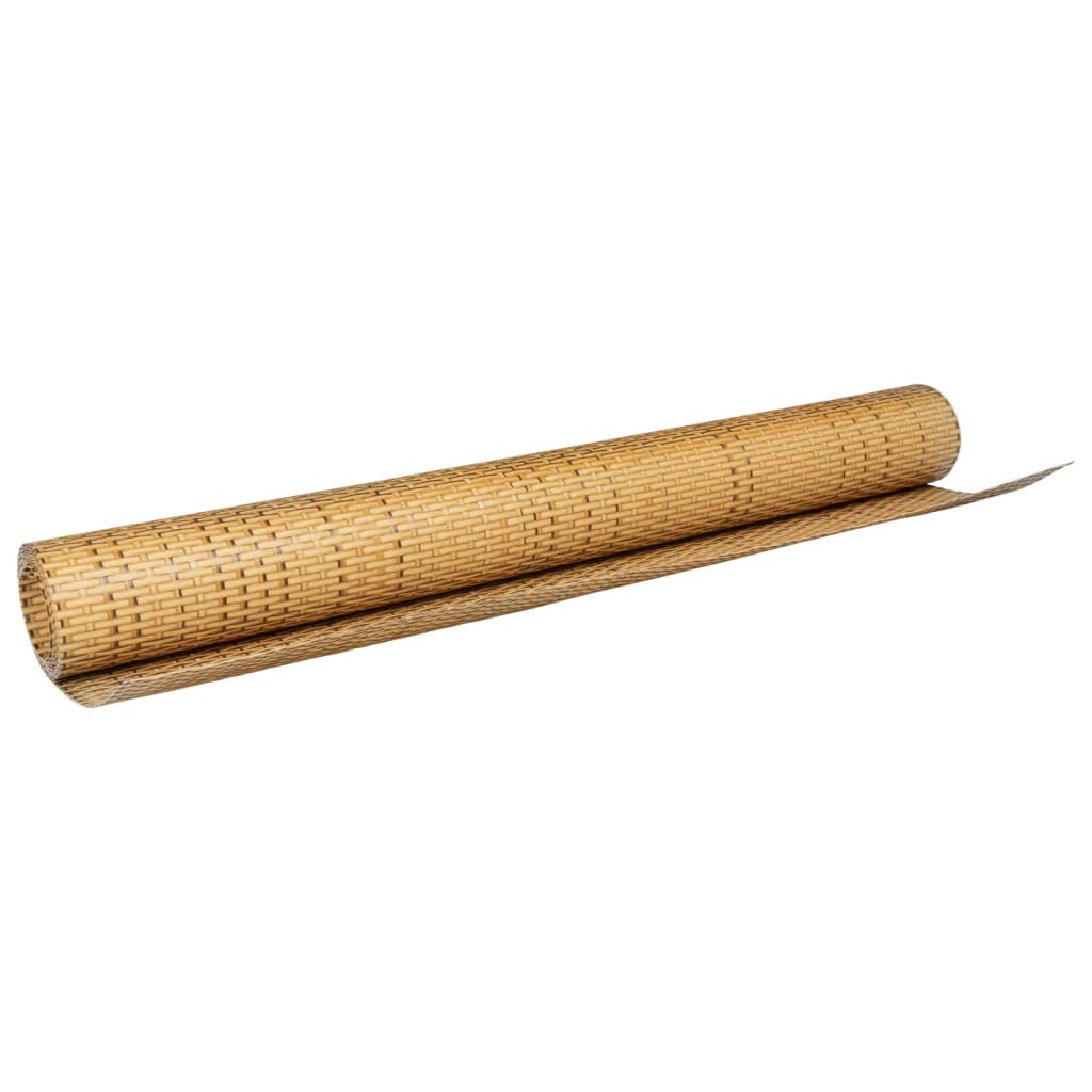 Balcony Screen Light Brown 300x80 cm Poly Rattan